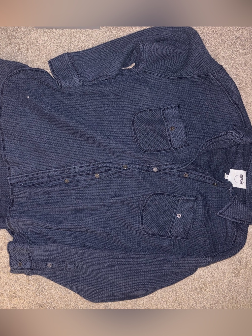 Aerie waffle knit button down
